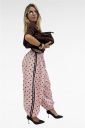 pantalone in cotone pois